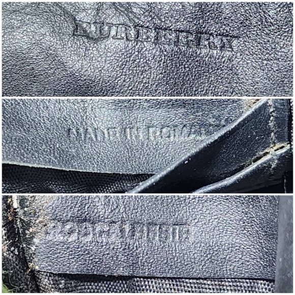 Authentic BURBERRY Shoulder/Crossbody Bag Leather Black - Picture 9 of 14